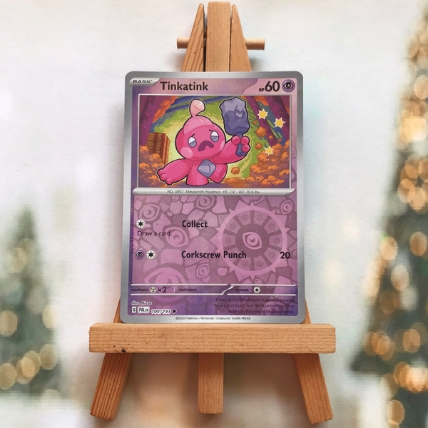 Thẻ hình Pokemon Tinkatink 100/193 - Lá bài Scarlet & Violet: Paldea Evolved Common Reverse Holo tiếng Anh chính hãng