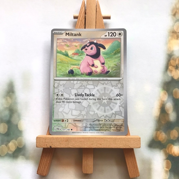 Thẻ hình Pokemon Miltank 147/182 - Lá bài Scarlet & Violet: Paradox Rift Common Reverse Holo tiếng Anh chính hãng