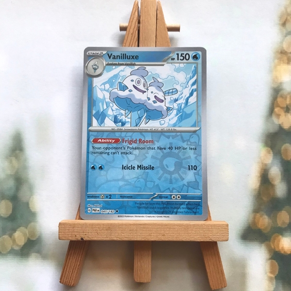 Thẻ hình Pokemon Vanilluxe 045/182 - Lá bài Scarlet & Violet: Paradox Rift Uncommon Reverse Holo tiếng Anh chính hãng