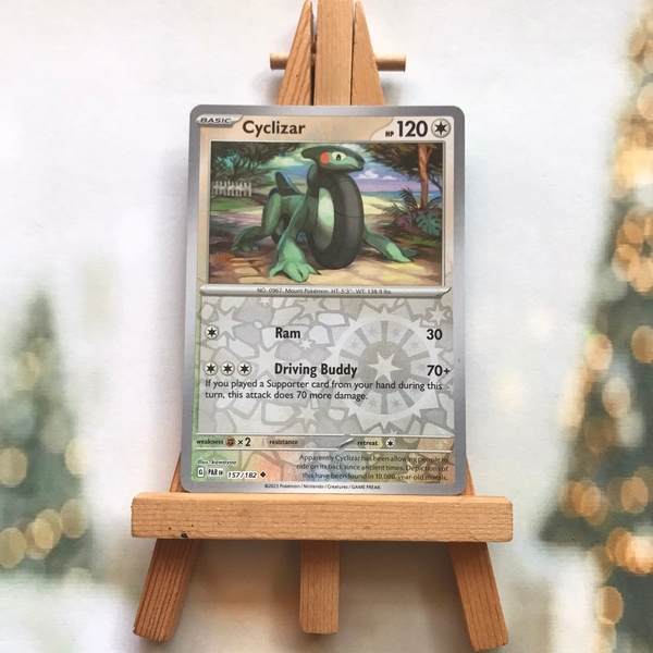 Thẻ hình Pokemon Cyclizar 157/182 - Lá bài Scarlet & Violet: Paradox Rift Uncommon Reverse Holo tiếng Anh chính hãng