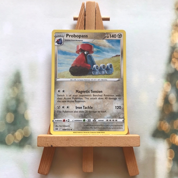 Thẻ hình Pokemon Probopass 099/172 - Lá bài Sword & Shield: Brilliant Stars Uncommon Reverse Holo tiếng Anh chính hãng