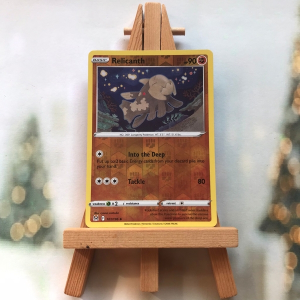 Thẻ hình Pokemon Relicanth 101/196 - Lá bài Sword & Shield: Lost Origin Uncommon Reverse Holo tiếng Anh chính hãng