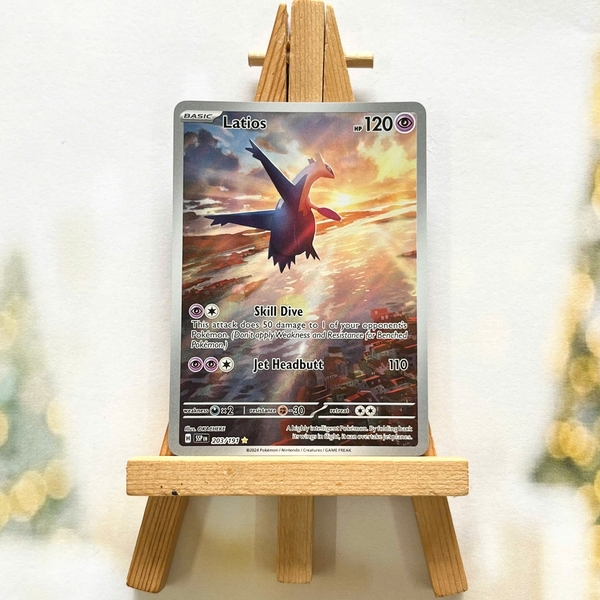 Thẻ hình Pokemon Latios 203/191 - Lá bài lẻ Surging Sparks Illustration Rare tiếng Anh chính hãng
