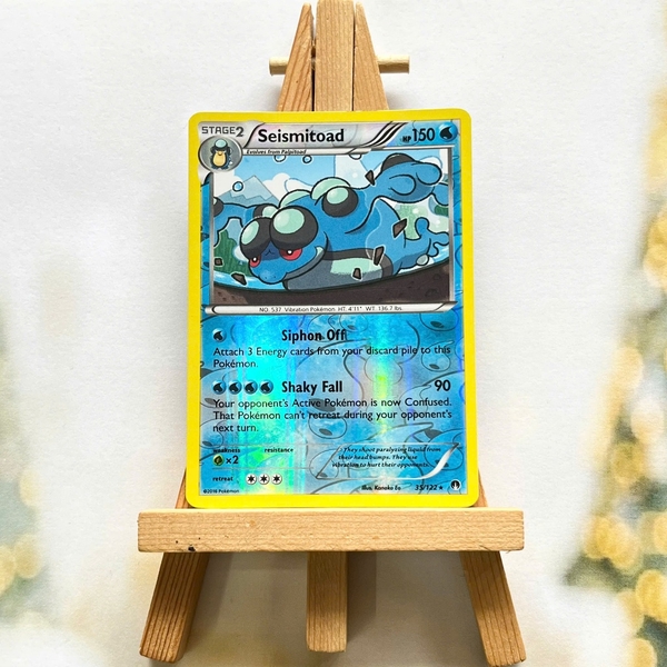 Thẻ hình Pokemon Seismitoad 35/122 - Lá bài XY: Breakpoint Rare Reverse Holo tiếng Anh chính hãng