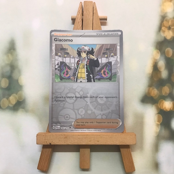 Thẻ hình Pokemon Giacomo 182/193 - Lá bài lẻ Paldea Evolved Uncommon Reverse Holo tiếng Anh chính hãng ảnh 2