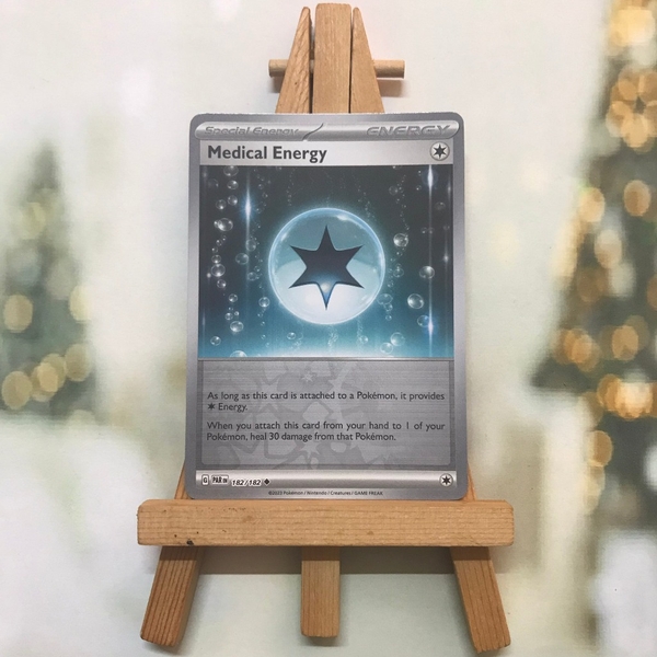 Thẻ hình Pokemon Medical Energy 182/182 - Lá bài Scarlet&Violet Paradox Rift Uncommon Reverse Holo tiếng Anh chính hãng ảnh 4