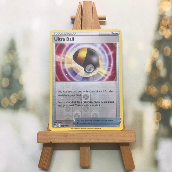 Thẻ hình Pokemon Ultra Ball 150/172 - Lá bài Sword & Shield: Brilliant Stars Uncommon Reverse Holo tiếng Anh chính hãng ảnh 4