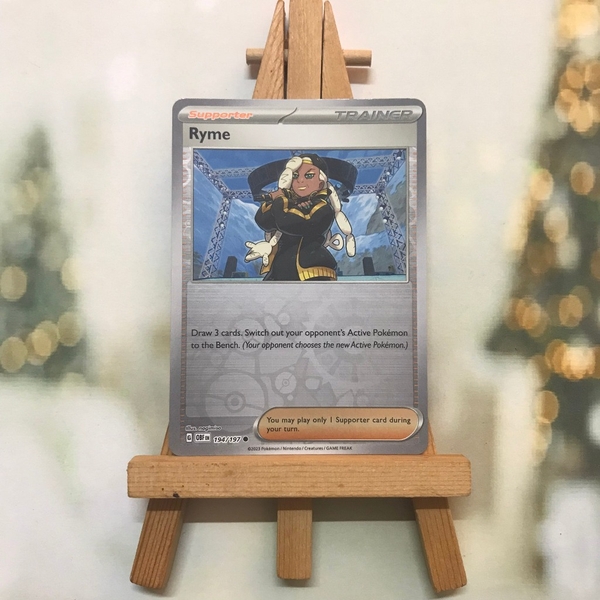 Thẻ hình Pokemon Ryme 194/197 - Lá bài Scarlet & Violet: Obsidian Flames Common Reverse Holo tiếng Anh chính hãng ảnh 2