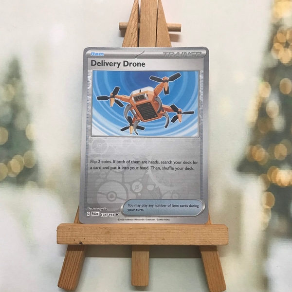 Thẻ Pokemon Delivery Drone 178/193 - Lá bài Scarlet&Violet Paldea Evolved Uncommon Reverse Holo tiếng Anh chính hãng ảnh 3