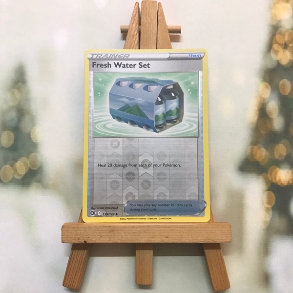 Thẻ Pokemon Fresh Water Set 139/172 - Lá bài Sword & Shield: Brilliant Stars Uncommon Reverse Holo tiếng Anh chính hãng ảnh 2