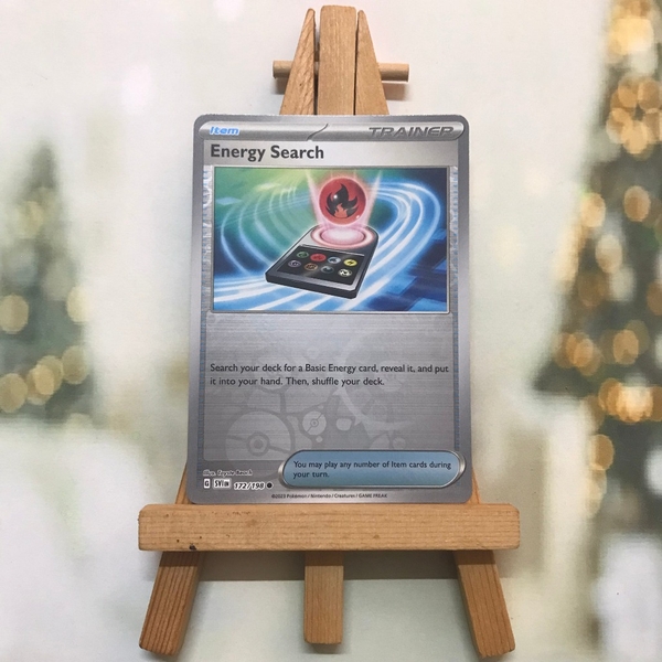 Thẻ hình Pokemon Energy Search 172/198 - Lá bài Scarlet & Violet Base Set Reverse Holo tiếng Anh chính hãng ảnh 5