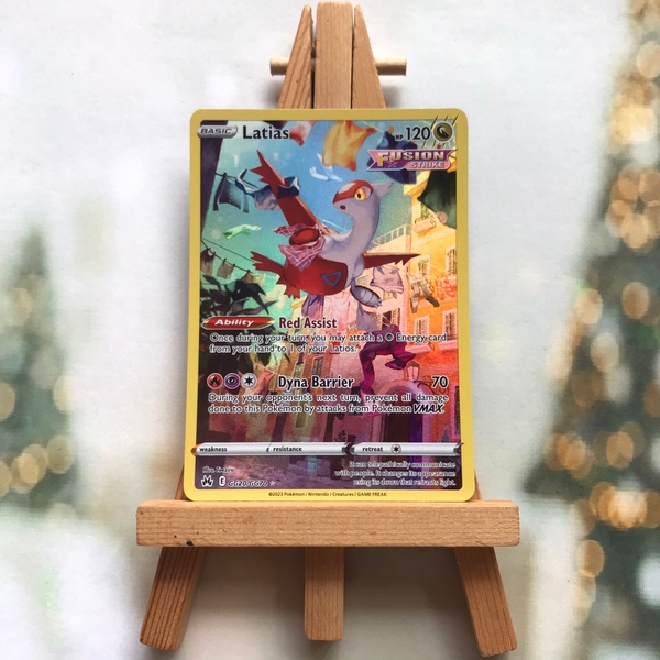 Thẻ hình Pokemon Latias GG20/GG70 - Lá bài Crown Zenith Holo Rare tiếng Anh chính hãng