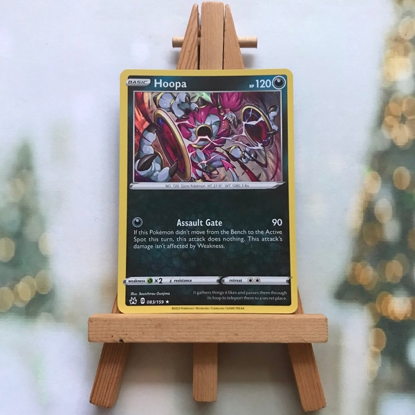 Thẻ hình Pokemon Hoopa 083/159 - Lá bài Sword & Shield: Crown Zenith Holo Rare Reverse tiếng Anh chính hãng ảnh 2