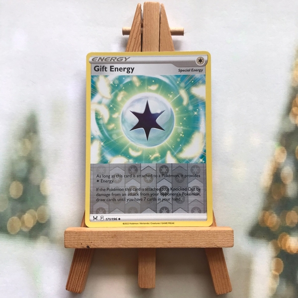 Thẻ hình Pokemon Gift Energy 171/196 - Lá bài lẻ Lost Origin Uncommon Reverse Holo tiếng Anh chính hãng ảnh 2