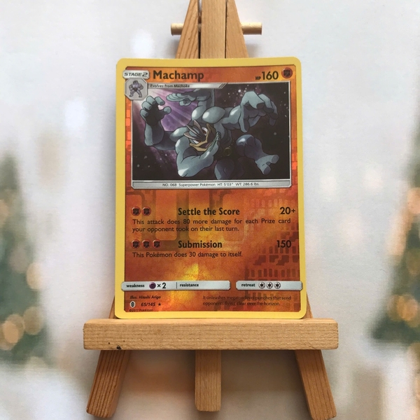 Thẻ hình Pokemon Machamp 65/145 - Lá bài lẻ Guardians Rising Common Reverse Holo tiếng Anh chính hãng