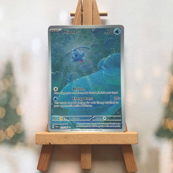 Thẻ hình Pokemon Phione 175/167 - Lá bài lẻ Twilight Masquerade Illustration Rare tiếng Anh chính hãng