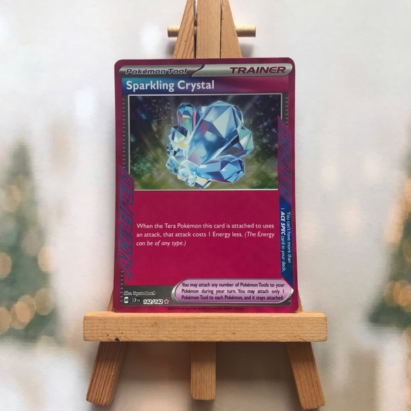 Thẻ hình Pokemon Sparkling Crystal 142/142 - Lá bài lẻ Stellar Crown Ace Rare tiếng Anh chính hãng