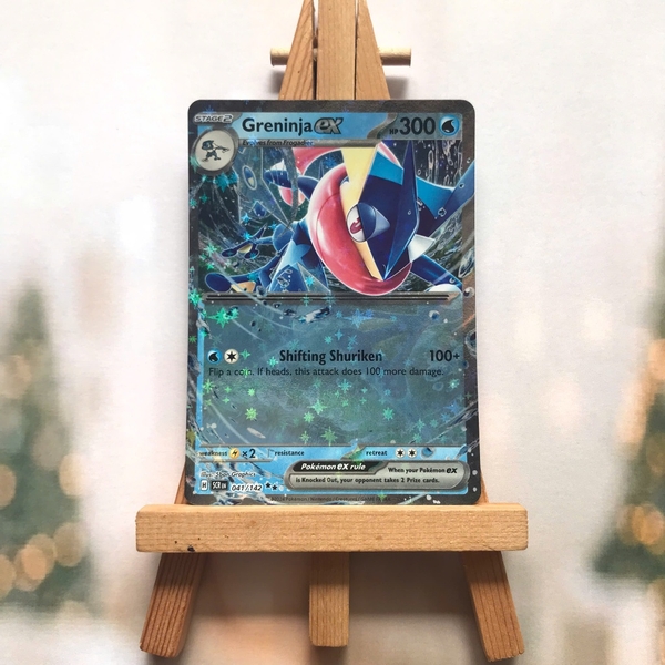 Thẻ hình Pokemon Greninja ex 041/142 - Lá bài lẻ Stellar Crown Ultra Rare tiếng Anh chính hãng
