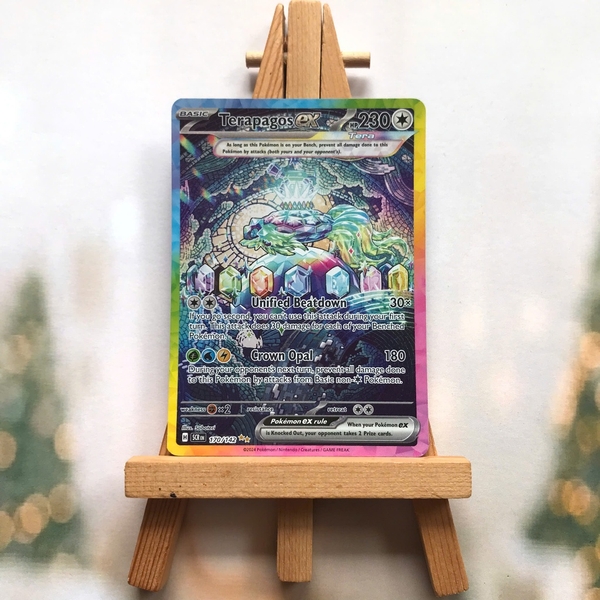 Thẻ hình Pokemon Terapagos ex 170/142 - Lá bài lẻ Stellar Crown Special Illustration Rare tiếng Anh chính hãng ảnh 2