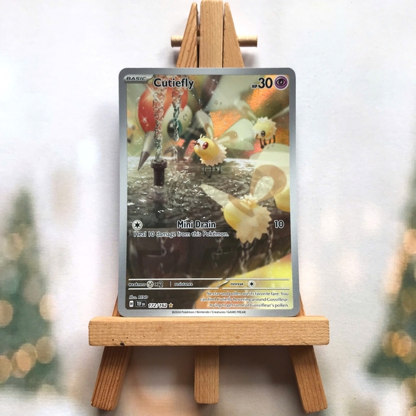 Thẻ hình Pokemon Cutiefly 172/162 - Lá bài lẻ Temporal Forces Illustration Rare tiếng Anh chính hãng
