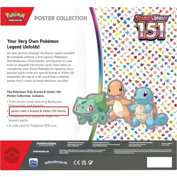 Tranh hình sưu tầm chủ đề Pokemon 151 - Scarlet & Violet Poster Collection chính hãng ảnh 4