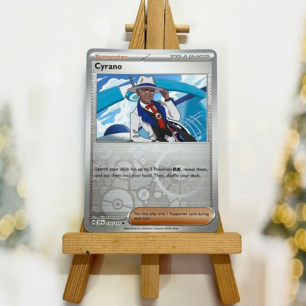 Thẻ hình Pokemon Cyrano 170/191 - Lá bài lẻ Surging Sparks Uncommon Reverse Holo tiếng Anh chính hãng