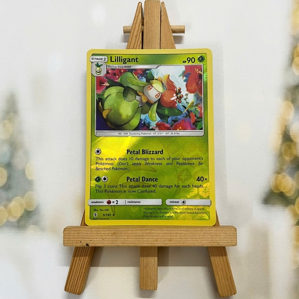 Thẻ hình Pokemon Lilligant 5/145 - Lá bài lẻ Sun Moon Guardians Rising Rare Reverse Holo tiếng Anh chính hãng