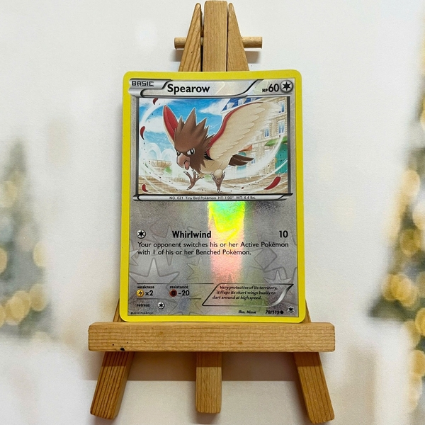 Thẻ hình Pokemon Spearow 78/119 - Lá bài lẻ XY Phantom Forces Common Reverse Holo tiếng Anh chính hãng