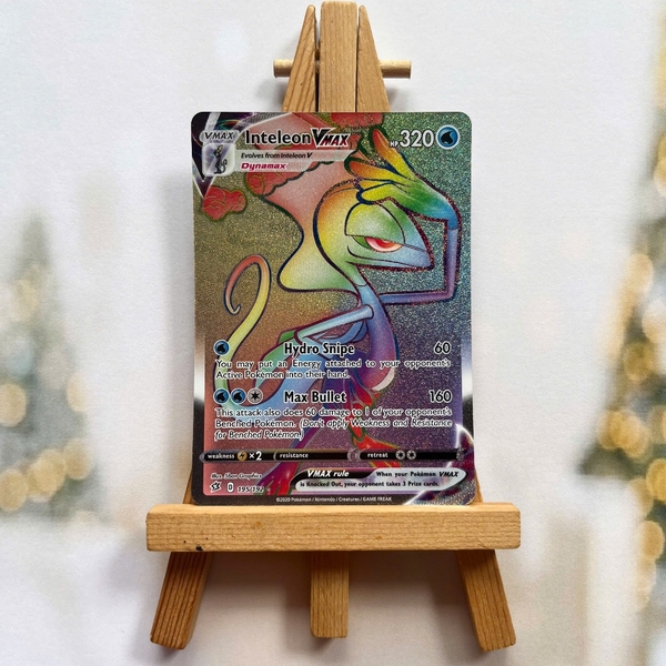 Thẻ hình Pokemon Inteleon VMAX 195/192 - Lá bài lẻ Rebel Clash Hyper Rare tiếng Anh chính hãng