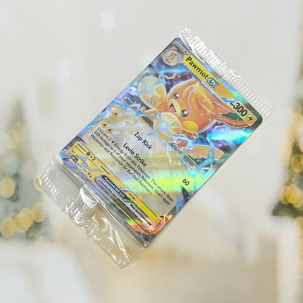 Thẻ hình Pokemon Pawmot ex 073/197 (Seal) - Lá bài lẻ Ultra Rare tiếng Anh chính hãng ảnh 4