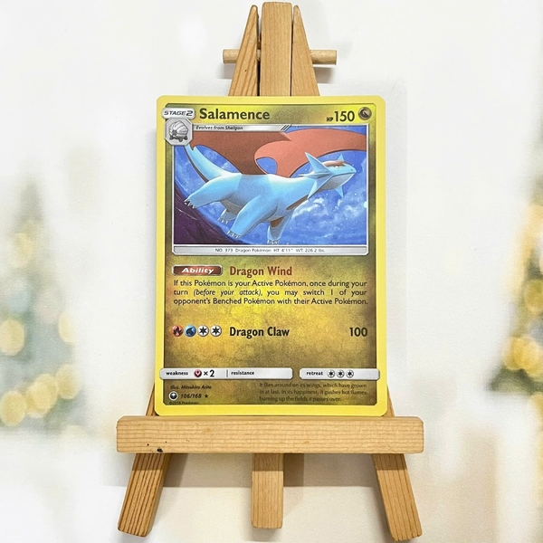 Thẻ hình Pokemon Salamence 106/168 - Lá bài lẻ Celestial Storm Cosmos Holo Promo tiếng Anh chính hãng