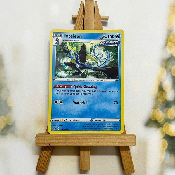 Thẻ hình Pokemon Inteleon SWSH279 - Lá bài lẻ Sword & Shield Holo Promo tiếng Anh chính hãng