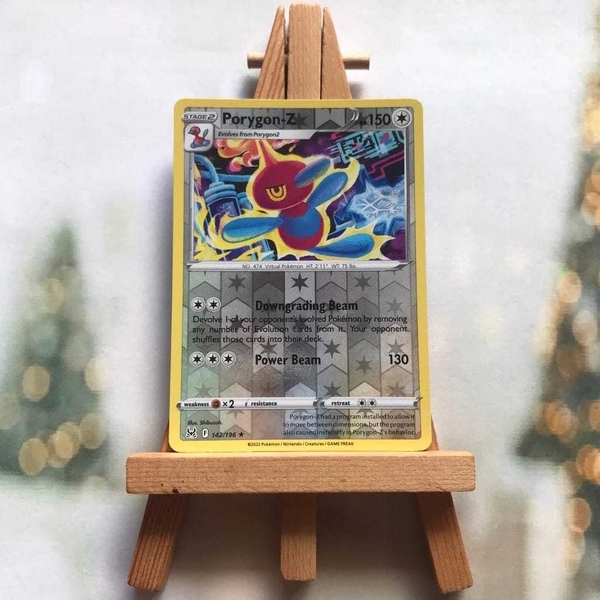 Thẻ hình Pokemon Porygon-Z 142/196 - Lá bài Lost Origin Rare Reverse Holo tiếng Anh