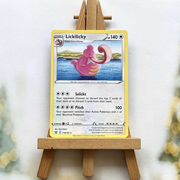Thẻ hình Pokemon Lickilicky 114/163 - Lá bài lẻ Battle Styles Rare Reverse Holo tiếng Anh