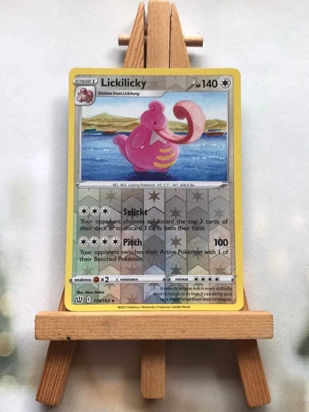 Thẻ hình Pokemon Lickilicky 114/163 - Lá bài lẻ Battle Styles Rare Reverse Holo tiếng Anh ảnh 2
