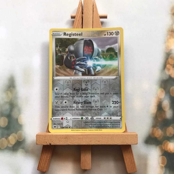 Thẻ hình Pokemon Registeel 108/189 - Lá bài lẻ Astral Radiance Rare Reverse Holo tiếng Anh ảnh 5