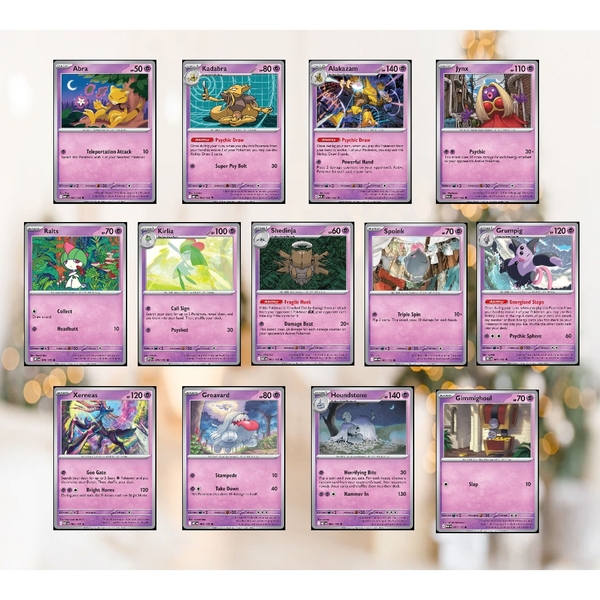 [Reverse 132- Psychic] Thẻ hình Pokemon Hệ tâm linh từ Mega Evolution ...