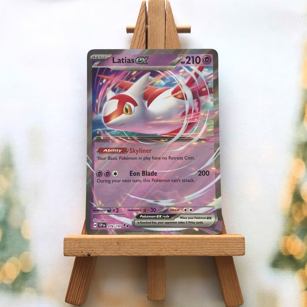 Thẻ hình Pokemon Latias ex 076/191 - Lá bài lẻ Surging Sparks Ultra Rare tiếng Anh chính hãng