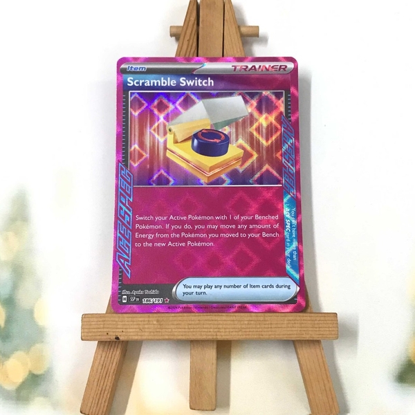 Thẻ hình Pokemon Scramble Switch 186/191 - Lá bài lẻ Surging Sparks Ace Spec Rare tiếng Anh chính hãng