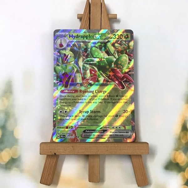Thẻ hình Pokemon Hydrapple ex 011/131 - Lá bài lẻ Prismatic Evolutions Ultra Rare tiếng Anh chính hãng ảnh 2