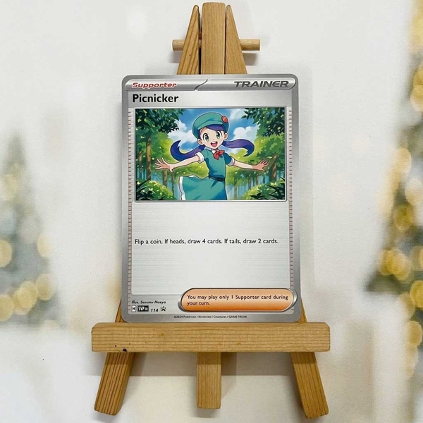 Thẻ hình Pokemon Picnicker SVP114 - Lá bài lẻ Scarlet & Violet Promo tiếng Anh chính hãng
