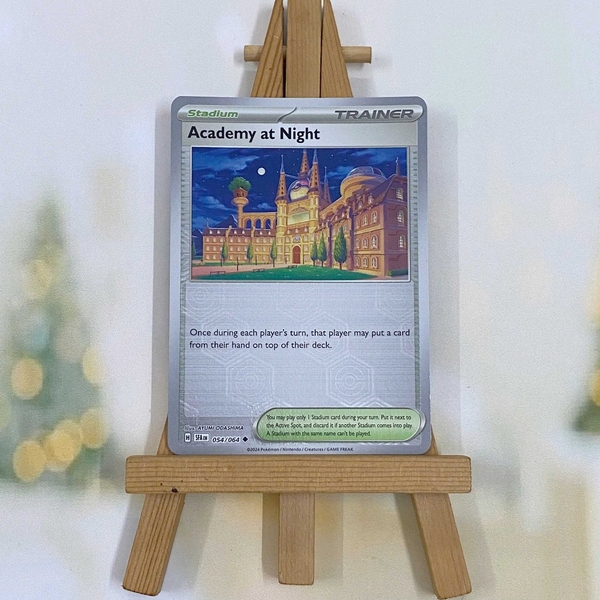 Thẻ hình Pokemon Academy at Night 054/064 - Lá bài lẻ Shrouded Fable Uncommon Reverse Holo tiếng Anh chính hãng ảnh 2