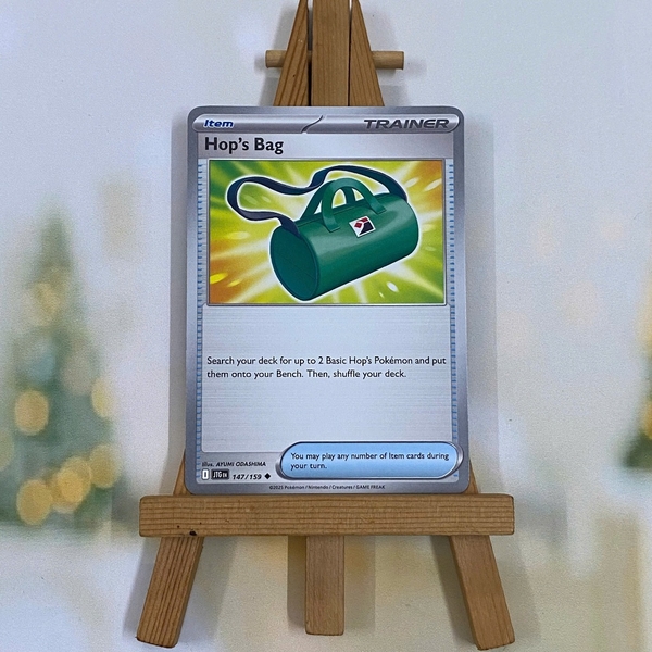 Thẻ hình Pokemon Hop's Bag 147/159 - Lá bài lẻ Journey Together Uncommon Reverse Holo tiếng Anh chính hãng ảnh 2