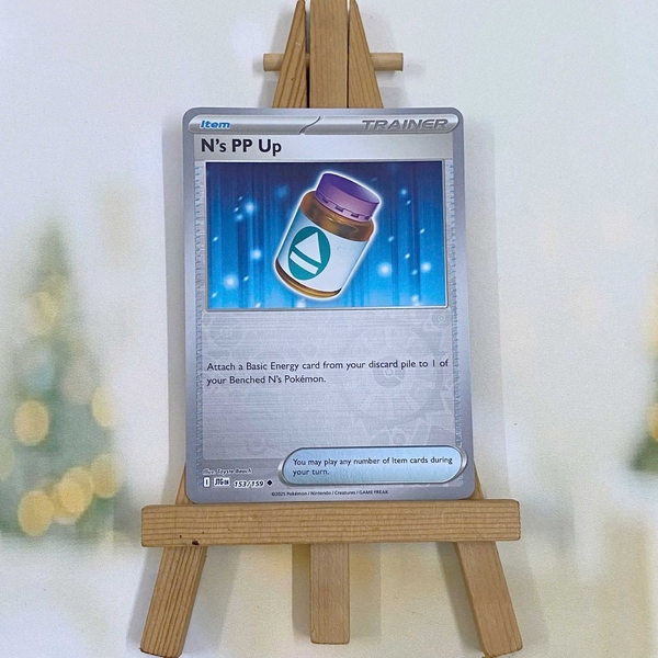 Thẻ hình Pokemon N's PP Up 153/159 - Lá bài lẻ Journey Together Uncommon Reverse Holo tiếng Anh chính hãng