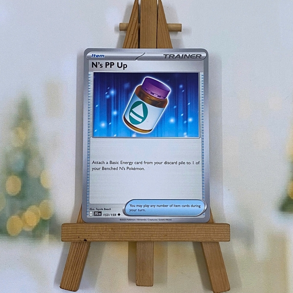 Thẻ hình Pokemon N's PP Up 153/159 - Lá bài lẻ Journey Together Uncommon Reverse Holo tiếng Anh chính hãng ảnh 2