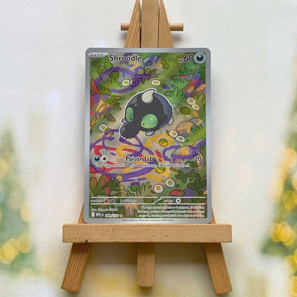 Thẻ hình Pokemon Shroodle 149/132 - Lá bài lẻ Mega Evolution Illustration Rare tiếng Anh chính hãng