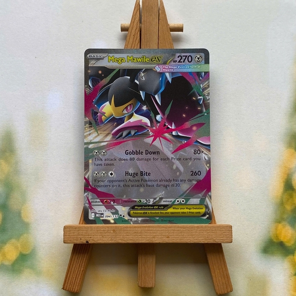 Thẻ hình Pokemon Mega Mawile ex 094/132 - Lá bài lẻ Mega Evolution Ultra Rare tiếng Anh chính hãng
