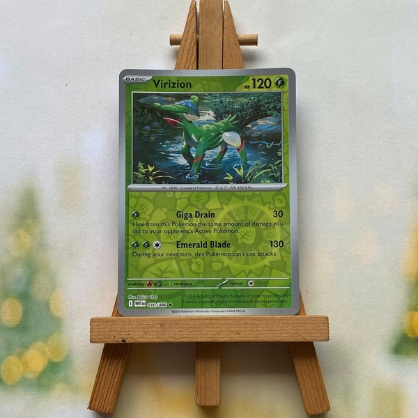 Thẻ hình Pokemon Virizion 010/086 - Lá bài lẻ White Flare Rare Reverse Holo tiếng Anh chính hãng