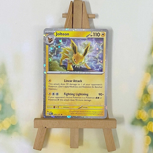 Thẻ hình Pokemon Eevee Evolves Cosmos Holo Promo từ hộp 8-tin Exclusive Prismatic Evolution chính hãng