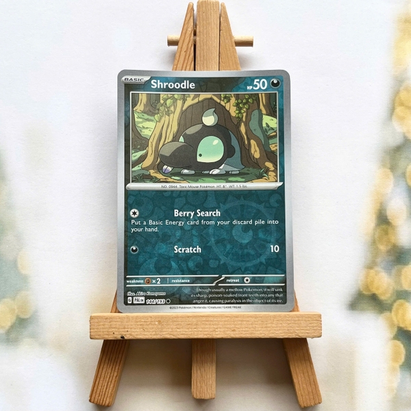 Thẻ hình Pokemon Shroodle 144/193 - Lá bài lẻ Paldea Evolved Common Reverse Holo tiếng Anh chính hãng